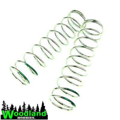 Tekno TKR6081   Shock Spring Set (rear, 1.6×10.0T, 90mm, green, 4.20 lb/in)
