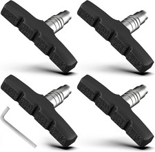 4PCS Mountain Bike Brake Pads Set with Allen Wrench, 70mm Universal V Brake Pads