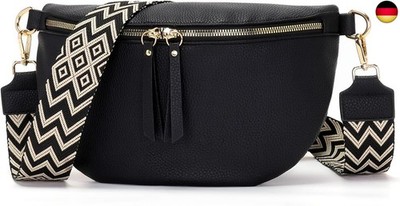 30x20cm umhängetasche Damen Bauchtasche Damen Groß Vegan Leder Crossbody Bag s