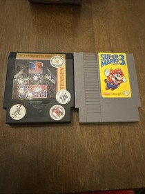 Original NES Nintendo Console Bundle + 11 Game Donkey Kong, Mario, Bible Adventu