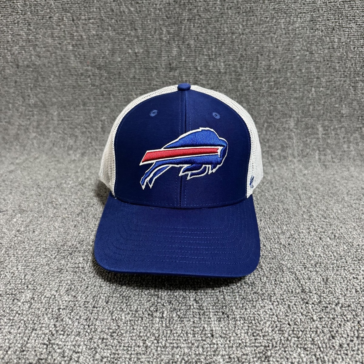 '47 Brand Buffalo Bills Trucker Snapback Royal Blue White One Size Hat