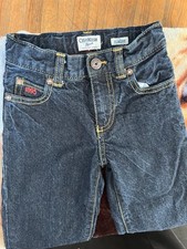 OshKosh B'gosh classic dark blue denim jeans 3T boys 100 cotton pockets