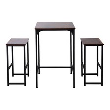 Breakfast Bar Table And Stools Kitchen Dining Room 2 Seater Modern Furniture Set