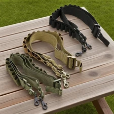 Tactical 2 Point Shotgun Slings 15 Rounds 12GA Ammo Shell Holder Gun Accessories