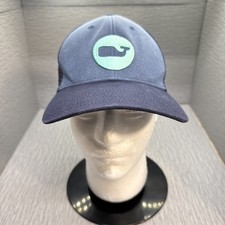 Vineyard Vines Navy Blue Whale Logo Trucker Hat Mesh Back Adjustable Cap