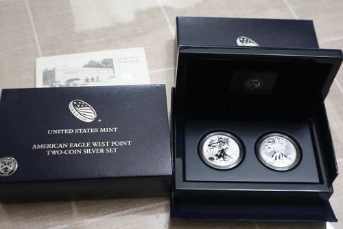 2013-W Silver Eagle 2 Coin Set Reverse Proof/Enhanced with Box/CoA