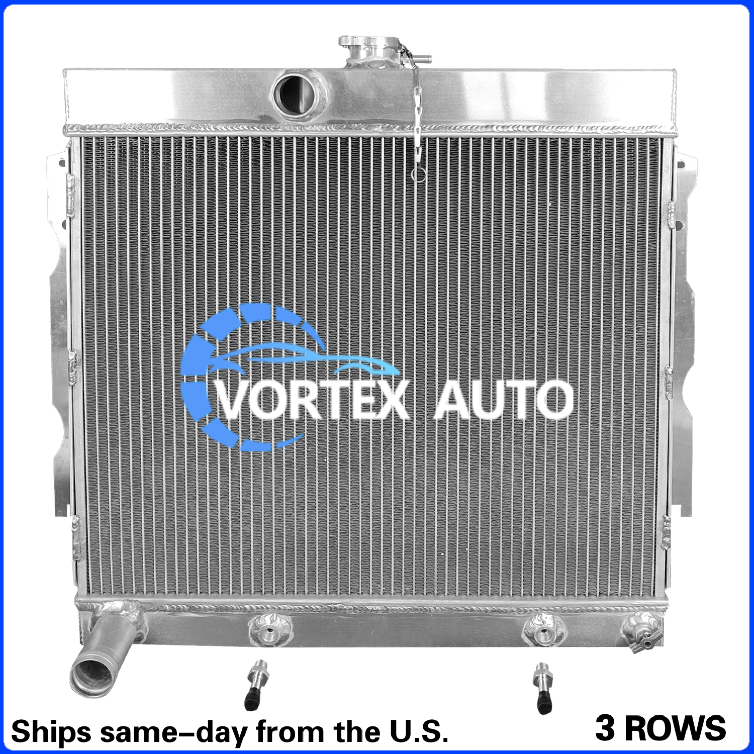 Aluminum Radiator For 1963-1969 64 Plymouth Fury Dodge Charger Dart Coronet 22