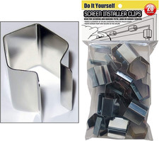 Screen Installer Clips 20 Pack for Rescreening Patio, Lanai, Door, Window, or