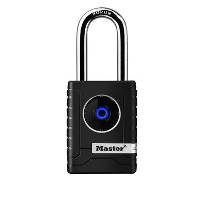 Master Lock Black Outdoor Bluetooth Smart Padlock with Keypad, Smart Locks fo...