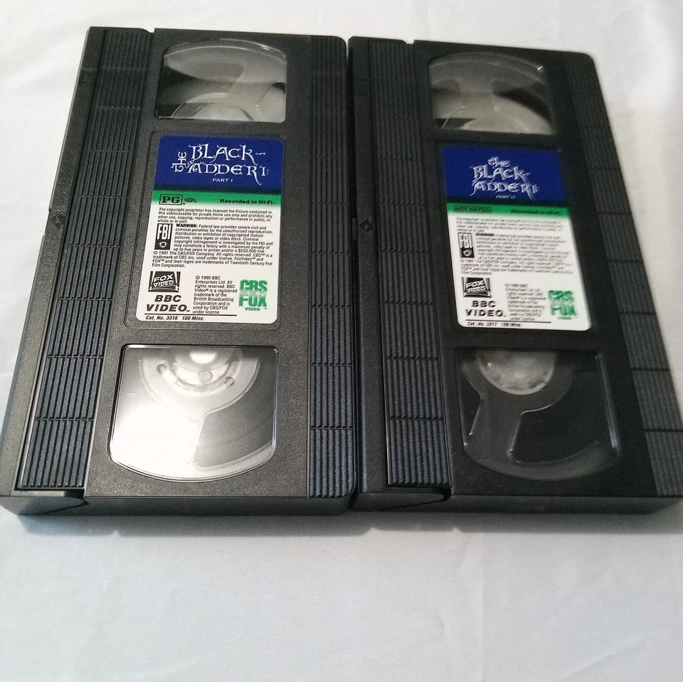 The Black Adder 1 Pt 1 and 2 VHS Rowan Atkinson BBC Comedy CBS Fox Video  - Image 3 of 3