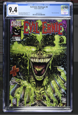      Evil Ernie Destroyer #8 (Chaos 1997) Pulido CGC 9.4 White Pages!   