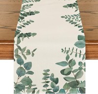 TischläUfer Eukalyptus Sommer FrüHling 40 X 180 Cm KüChe Esstisch Deko Party