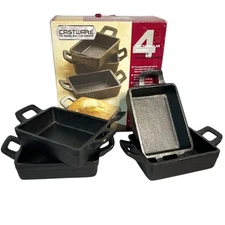 Castware Non Stick Set of 4 Mini Rectangular Baker Cookware