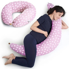 Image of Niimo XXL Pregnancy & Nursing Pillow Maternity Body Support Cushion Cotton Cover