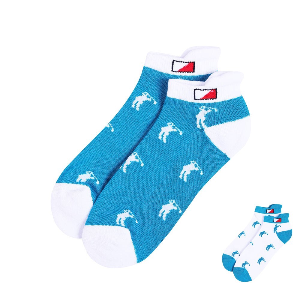 SAOLA 2 Paia Calze JRB Suola Imbottita Golf Trainer Cotone Lapislazzuli Bianco Bianco Verde Golfer