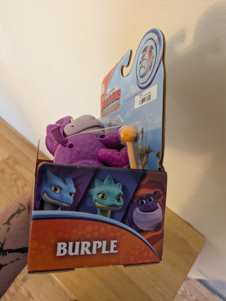 DRAGONS Rescue Riders - BURPLE Dragon Action Figure with Projectile ...