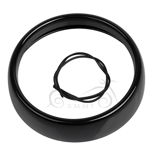 Bisel de anillo de ajuste de faros negro de 7" para Harley Street Glide Ultra Limited FLHTK - Imagen 11 de 14