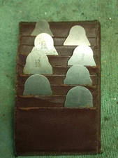 Vintage Lufkin Fractional Radius Gage Set 77B Set of 8