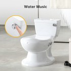 Realistic Potty Training Toilet With Life-Like Flush Sound &Non-Slip for Toddler
