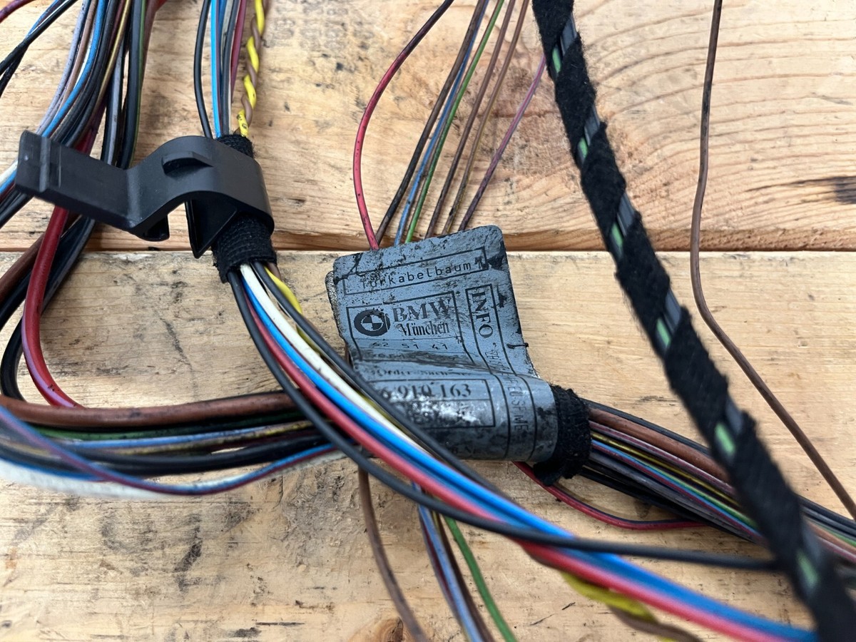 うめめ 99-03 BMW E39 528 530 540 M5 FRONT LEFT DOOR WIRING WIRE HARNESS