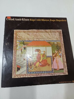 Amir Ameer Khan Vocal 1984 Rare LP Record Classical Raga Bageshree India Ex