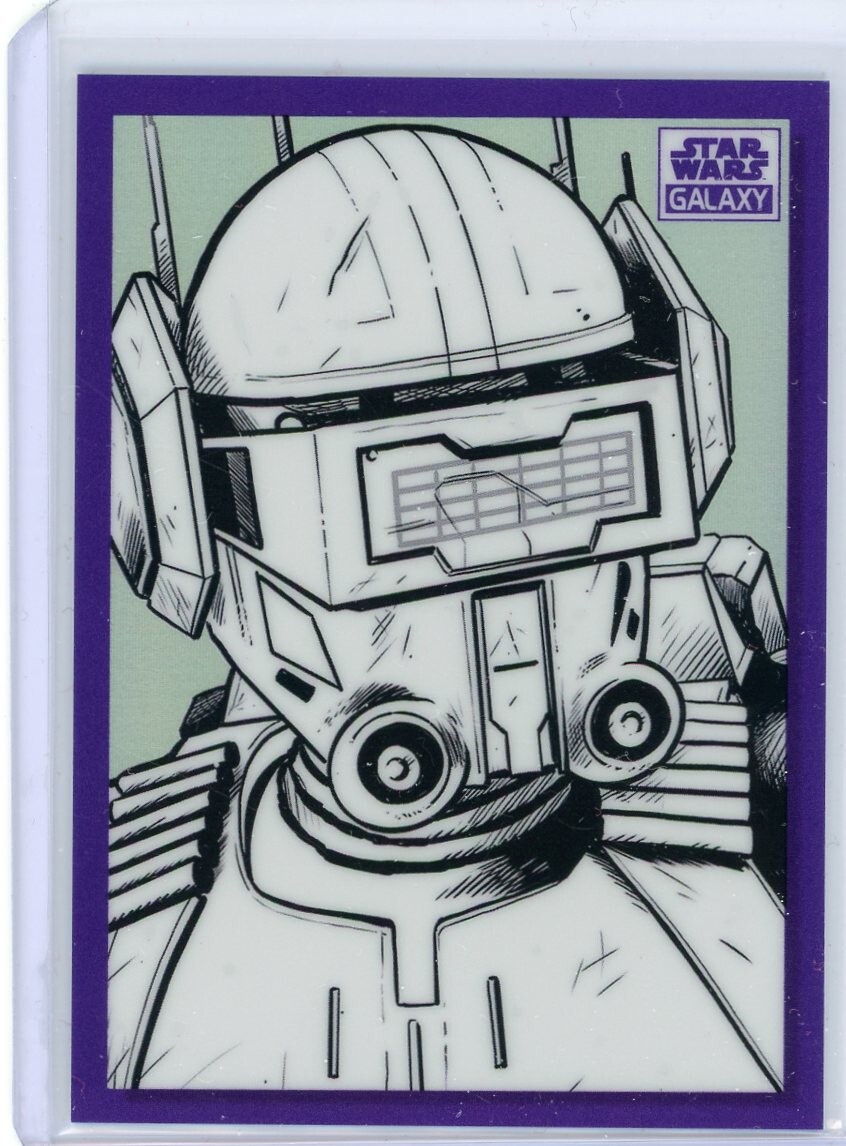 2022 Topps Star Wars Galaxy Chrome Variation Purple Refractor BV