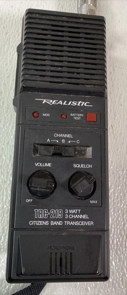 Realistic TRC-219 Walkie Talkie 3 Watts 3 Channel"Stranger Things" citizens band - Image 2 of 4