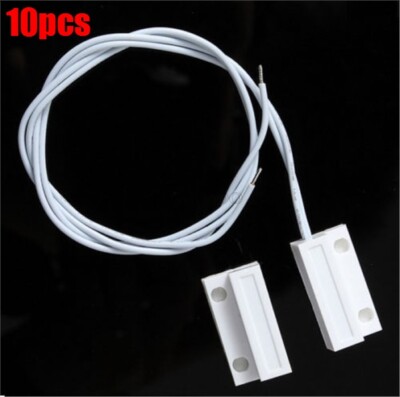 10 Pair MC-38 Wired Door Window Sensor Magnetic Switch Home Alarm System mw