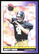 1991 8091B Score Brett Favre Rookie Atlanta Falcons #611