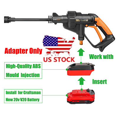 Adapter for Craftsman 20V New V-20 Red Battery, Fits Worx 20V USA Version Tools