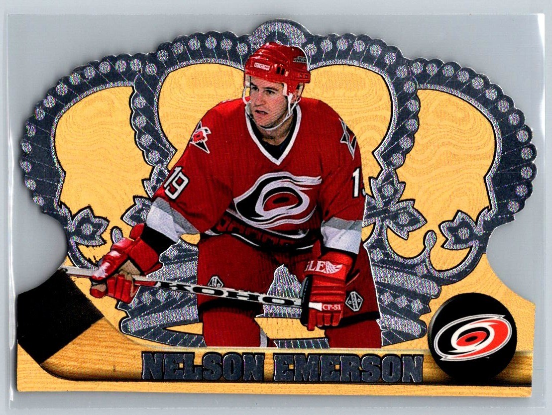 1997-98 Pacific Crown Royale #23 Nelson Emerson Carolina Hurricanes Silver