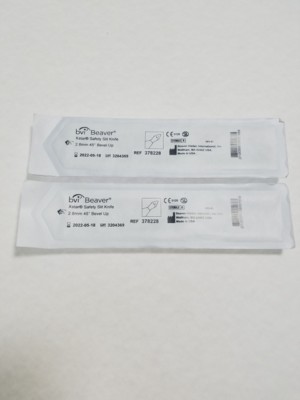 y.s☆ BVI Beaver Xstar Safety Slit Knife 2.8mm 45 Degree Bevel up