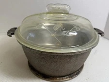 Vintage Guardian Service Ware 9" Pot with Original Domed Glass Lid! 4 Quart