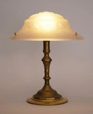 Art Deco Design Table Lamp "AMERICAN SWING" Brass Lamp Unique Delicate