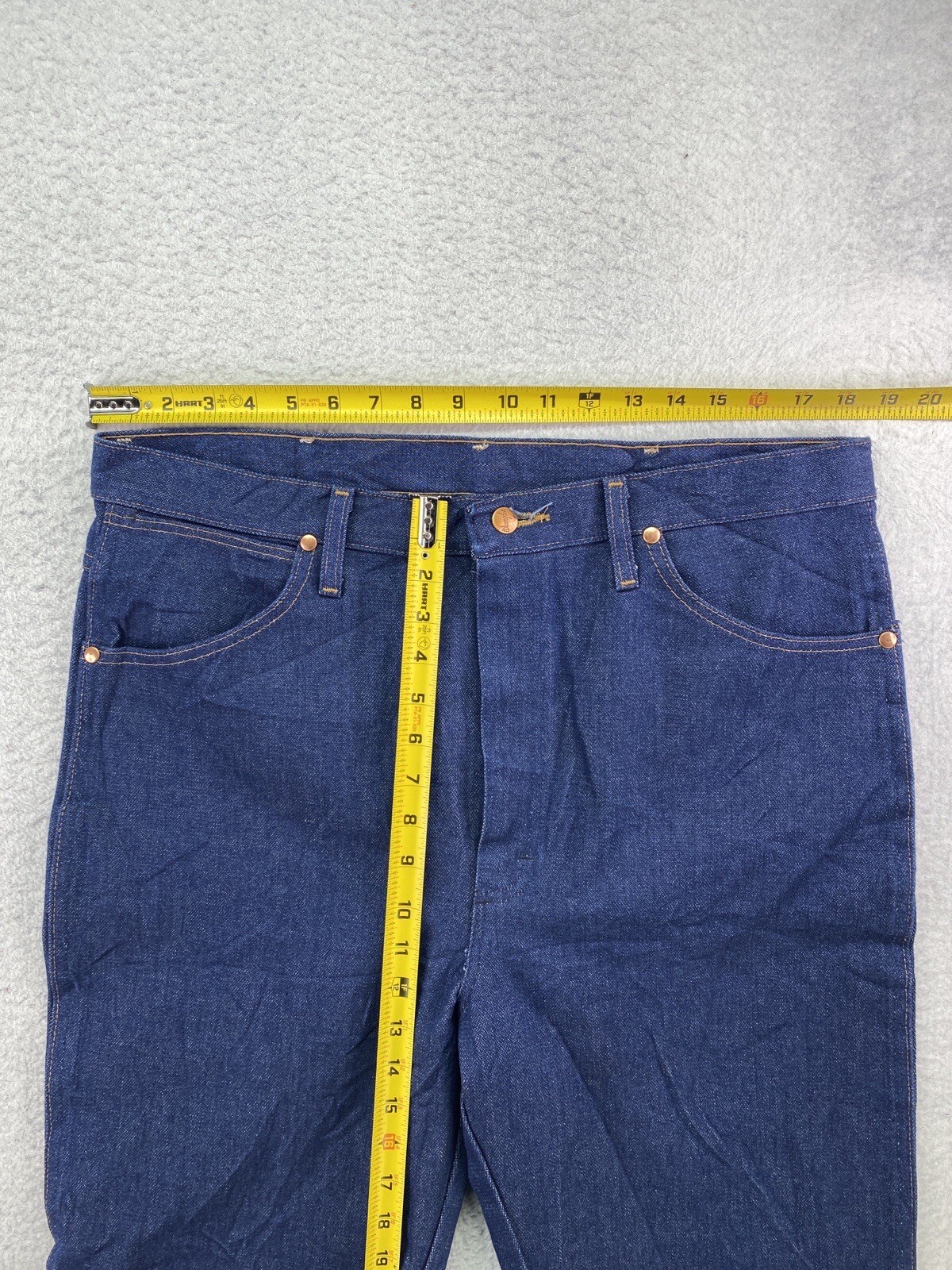 Wrangler Mens Size 36x38 Dark Wash Cowboy Cut Straight Leg Jeans 936DEN