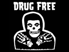 Brand New DRUG FREE TSHIRT Mens Womens Kids STRAIGHT EDGE Misfits SM-3XL