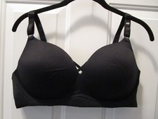 TORRID DREAM WIRE-FREE PUSH-UP PLUNGE BLACK BRA 40D NEW