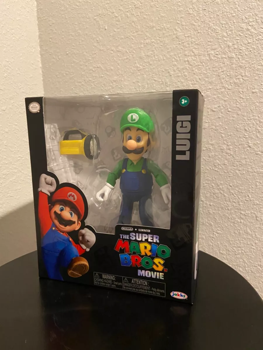 The Super Mario Bros Movie 5 Luigi Articulated Figure NEW 2023