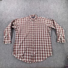 Ralph Lauren Shirt Mens Large Red Plaid Button Up Long Sleeve Pony Logo