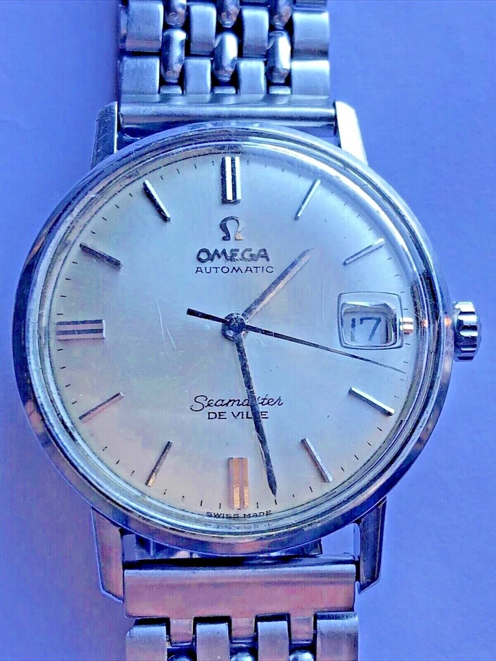 c1960 VINTAGE OMEGA SEAMASTER DE VILLE STEEL AUTOMATIC ORIGINAL DIAL Men’s Watch