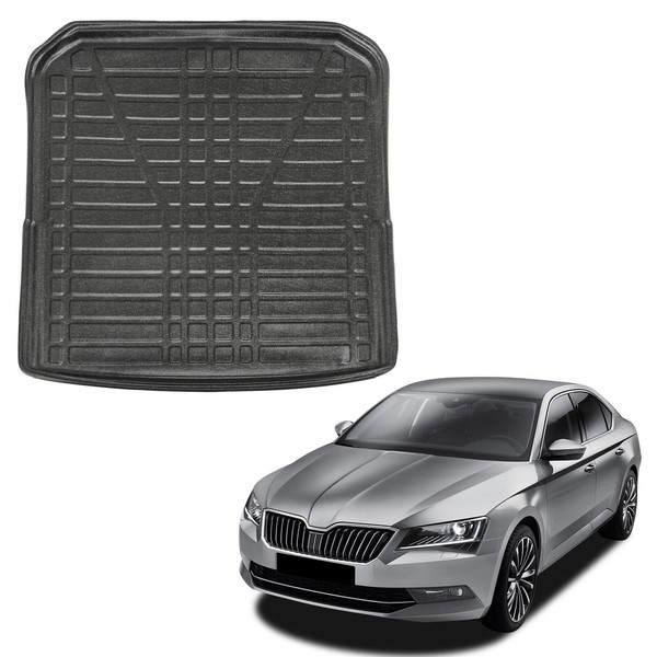 Kofferraumwanne Laderaumwanne FüR Skoda Superb 3 2015-2025 SchräGheck Antirutsch-image