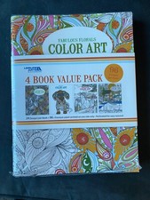 Leisure Arts Landscape Wonders Coloring Art Books 4 Pack New Sealed USA