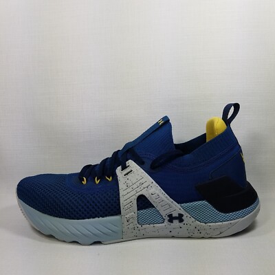 Size 13 Men's Under Armour Project Rock 4 Training Shoes Blue 3025860-401 NEW