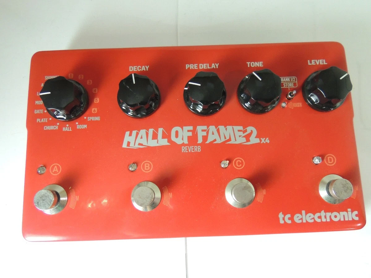 TC Electronics Hall of Fame 2 x4 HOF Reverb Effects Pedal Full