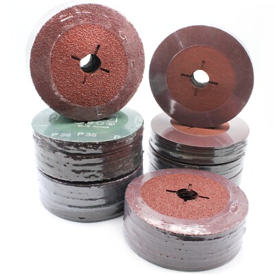 FEIN Fiberschleifscheiben 125 Mm - 25 Stück Mit Korn 36 Für Stahl & Edelstahl