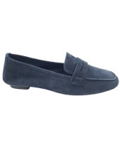 Ballerines REQINS HONDRIANE – Talon Mixte, Daim Beige/bleu Royal, Tailles 36-38-39 – élégance Et Confort