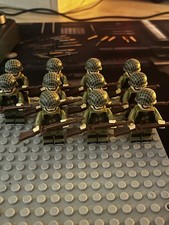 11x American Ww2 Figures Compatible With Original Lego