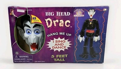 New Vintage Take One BIG HEAD Drac Vampire 5 Ft Halloween Singing Dancing