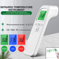 Forehead Thermometer Baby and Adults W/ Fever Alarm LCD Display Memory Function