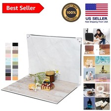 Portable 16.5x11.7in Flat Lay Backdrop Set - 20 Patterns for Product Photography